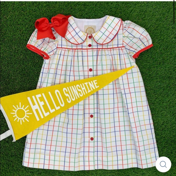 The Beaufort Bonnet Tabitha’s Teacher’s Pet Windowpane Dress - Picture 7 of 7